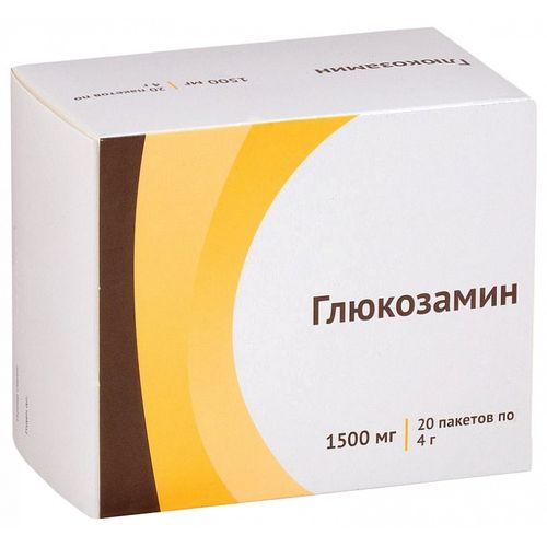 ГЛЮКОЗАМИН ПОРОШОК ДЛЯ ПРИГОТОВЛЕНИЯ РАСТВОРА ДЛЯ ПРИЕМА ВНУТРЬ 1,5 Г   №20