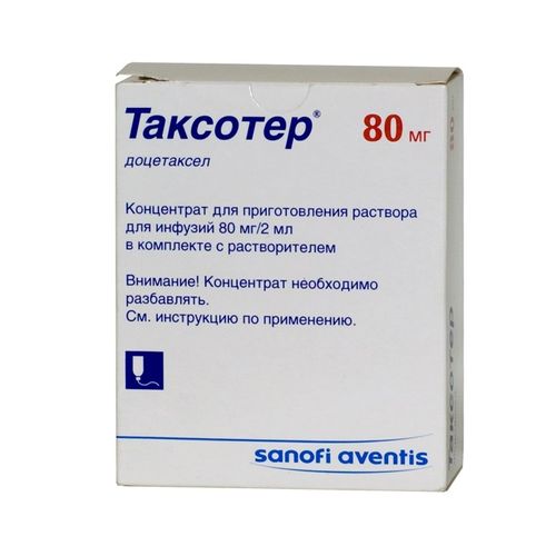 ТАКСОТЕР КОНЦЕНТРАТ ДЛЯ ПРИГОТОВЛЕНИЯ РАСТВОРА ДЛЯ ИНФУЗИЙ 80 МГ 2,36 МЛ №1
