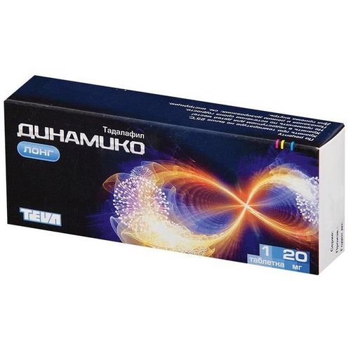 ДИНАМИКО ЛОНГ ТАБЛЕТКИ ПОКРЫТЫЕ ПЛЕНОЧНОЙ ОБОЛОЧКОЙ 20 МГ   №1