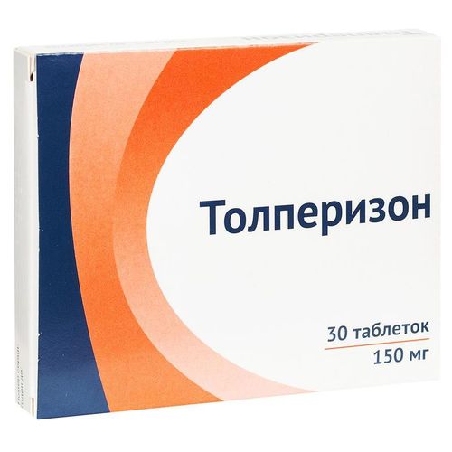 ТОЛПЕРИЗОН ТАБЛЕТКИ ПОКРЫТЫЕ ПЛЕНОЧНОЙ ОБОЛОЧКОЙ 150 МГ   №30