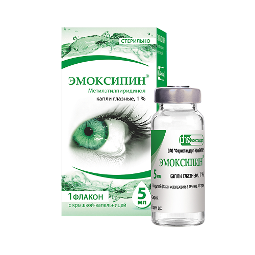 ЭМОКСИПИН КАПЛИ ГЛАЗНЫЕ 1% 5 МЛ №1