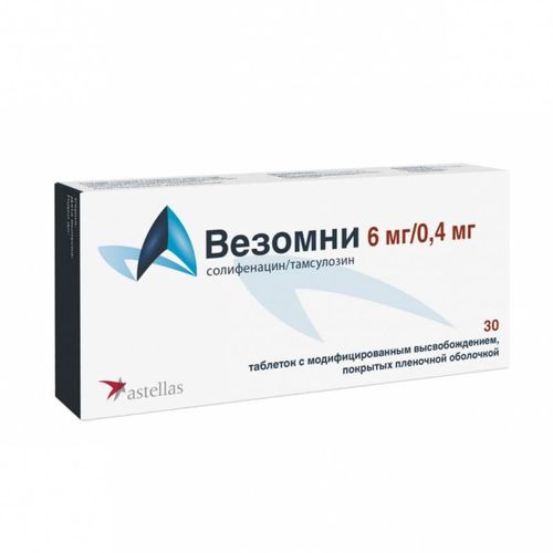 ВЕЗОМНИ ТАБЛЕТКИ С МОДИФИЦИРОВАННЫМ ВЫСВОБОЖДЕНИЕМ ПОКРЫТЫЕ ПЛЕНОЧНОЙ ОБОЛОЧКОЙ 6 МГ+0,4 МГ   №30