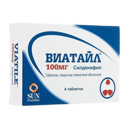 ВИАТАЙЛ ТАБЛЕТКИ ПОКРЫТЫЕ ПЛЕНОЧНОЙ ОБОЛОЧКОЙ 100 МГ   №4