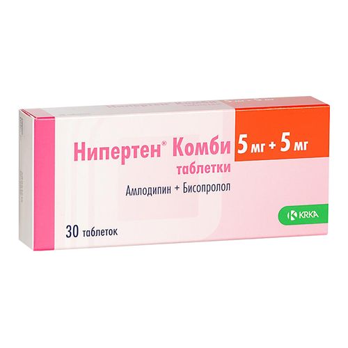 НИПЕРТЕН КОМБИ ТАБЛЕТКИ 5 МГ+5 МГ   №30