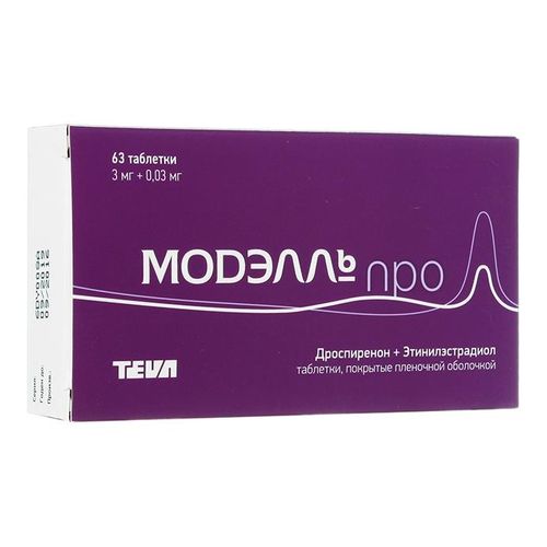 МОДЭЛЛЬ ПРО ТАБЛЕТКИ ПОКРЫТЫЕ ПЛЕНОЧНОЙ ОБОЛОЧКОЙ 3 МГ+0,03 МГ   №63