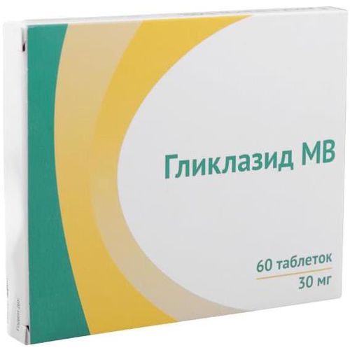 ГЛИКЛАЗИД МВ ТАБЛЕТКИ 60 МГ №30