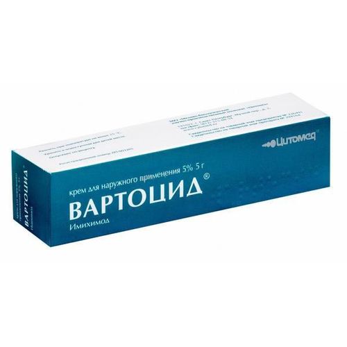 ВАРТОЦИД КРЕМ ДЛЯ НАРУЖНОГО ПРИМЕНЕНИЯ 5% 5 Г №1