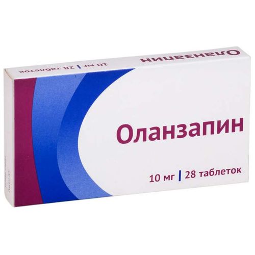 ОЛАНЗАПИН ТАБЛЕТКИ ПОКРЫТЫЕ ПЛЕНОЧНОЙ ОБОЛОЧКОЙ 10 МГ   №28