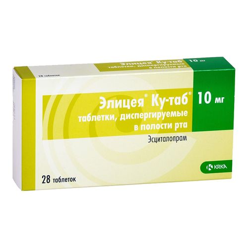 ЭЛИЦЕЯ КУ-ТАБ ТАБЛЕТКИ ДИСПЕРГИРУЕМЫЕ В ПОЛОСТИ РТА 10 МГ   №28