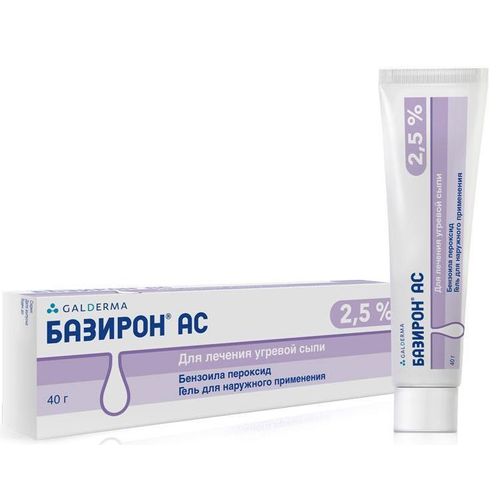 БАЗИРОН АС ГЕЛЬ ДЛЯ НАРУЖНОГО ПРИМЕНЕНИЯ 25 МГ/МЛ 40 Г №1