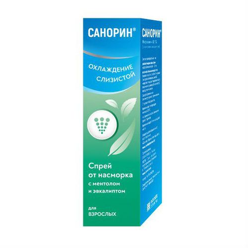 САНОРИН СПРЕЙ НАЗАЛЬНЫЙ [С МЕНТОЛОМ И ЭВКАЛИПТОМ] 1 МГ/МЛ 10 МЛ №1
