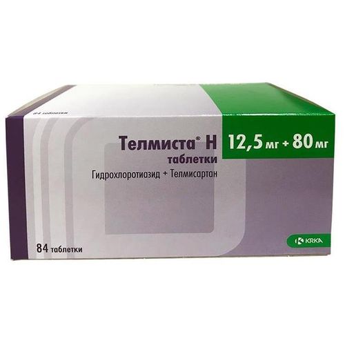ТЕЛМИСТА Н ТАБЛЕТКИ 12,5 МГ+80 МГ   №84