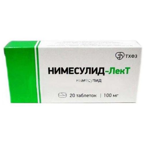 НИМЕСУЛИД-ЛЕКТ ТАБЛЕТКИ 100 МГ   №20
