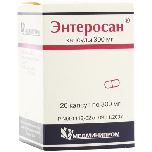 ЭНТЕРОСАН КАПСУЛЫ 300 МГ №20