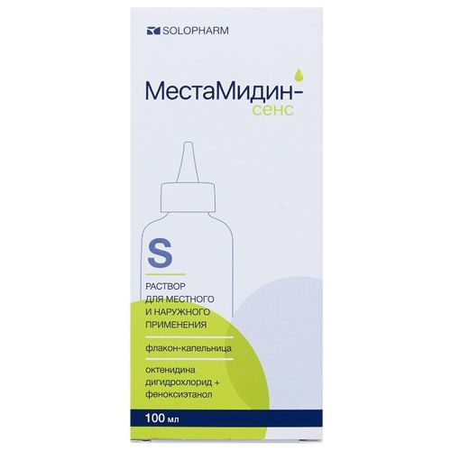 МЕСТАМИДИН-СЕНС РАСТВОР ДЛЯ МЕСТНОГО И НАРУЖНОГО ПРИМЕНЕНИЯ  100 МЛ №1