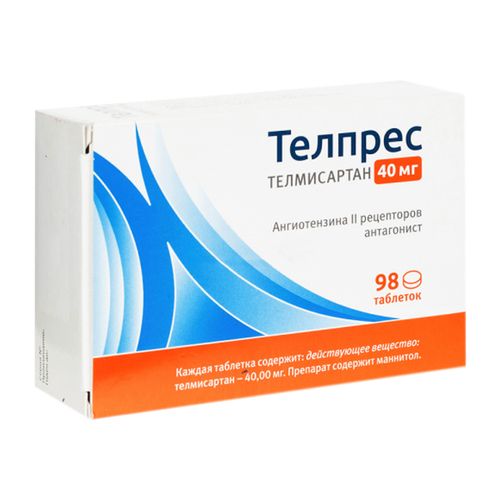 ТЕЛПРЕС ТАБЛЕТКИ 40 МГ   №98