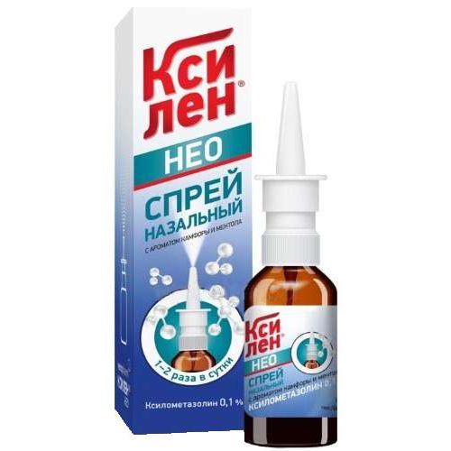 КСИЛЕН НЕО СПРЕЙ НАЗАЛЬНЫЙ С АРОМАТОМ КАМФОРЫ И МЕНТОЛА 0,1% 15 Г №1