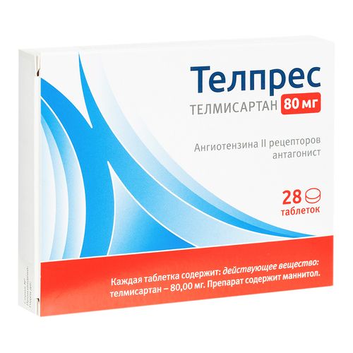 ТЕЛПРЕС ТАБЛЕТКИ 80 МГ   №28