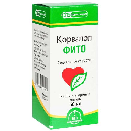КОРВАЛОЛ ФИТО КАПЛИ ДЛЯ ПРИЕМА ВНУТРЬ  25 МЛ №1