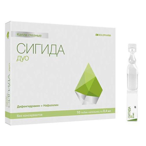 СИГИДА ДУО КАПЛИ ГЛАЗНЫЕ 0,1%+0,033% 10 МЛ №1