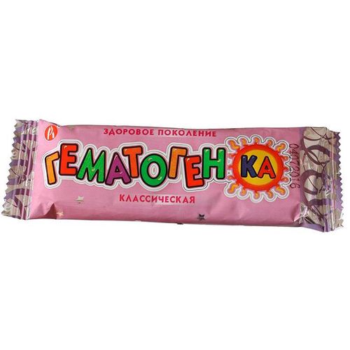ГЕМАТОГЕНКА КЛАССИЧЕСКАЯ В ГЛАЗУРИ ПЛИТКА 40 Г №1