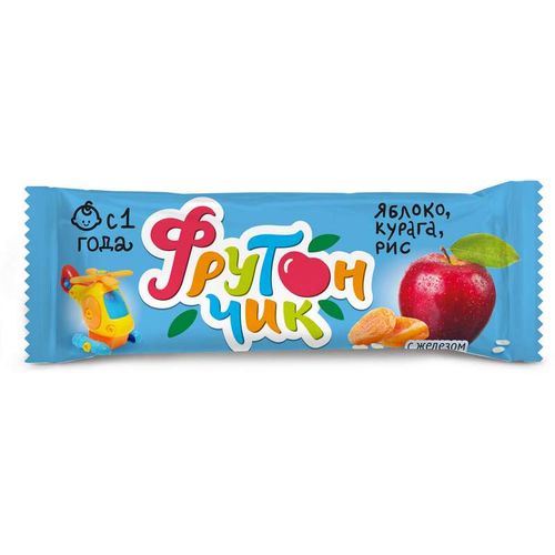 ФРУТОНЧИК БАТОНЧИК ФРУКТОВЫЙ СО ЗЛАКАМИ ЯБЛОКО/КУРАГА/РИС БАТОНЧИК 20 Г №1