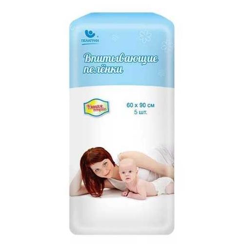 ПЕЛИГРИН ПЕЛЁНКА ВПИТ 60Х90 Д/ДЕТ Д/ВЗР ПЕЛЕНКИ ВПИТЫВАЮЩИЕ ДЕТСКИЕ №5