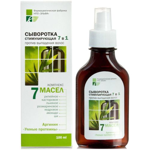 ЭЛЬФАРМА 7 МАСЕЛ СЫВОРОТКА СТИМУЛИРУЮЩАЯ 7В1 П/ВЫПАД ВОЛОС КОСМЕТИЧЕСКАЯ СЫВОРОТКА 100 МЛ №1