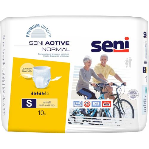 SENI ACTIVE NORMAL ТРУСЫ-ПОДГУЗНИКИ ДЛЯ ВЗРОСЛЫХ SMALL ПОДГУЗНИКИ-ТРУСЫ УРОЛОГИЧЕСКИЕ №10