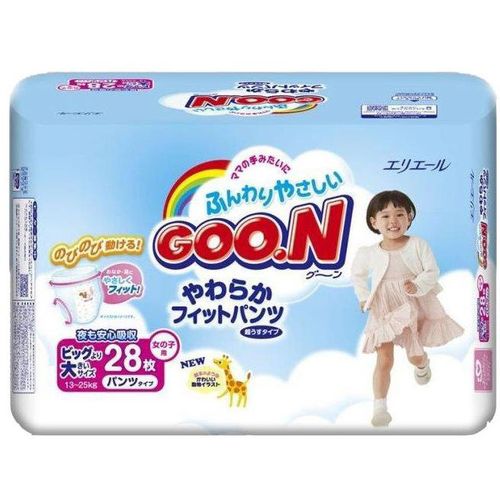GOON ПОДГУЗНИКИ-ТРУСИКИ XXL (13-25КГ) Д/ДЕВОЧЕК ПОДГУЗНИКИ ДЕТСКИЕ-ТРУСЫ №28
