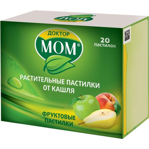 ДОКТОР МОМ РАСТИТЕЛЬНЫЕ ПАСТИЛКИ ОТ КАШЛЯ ПАСТИЛКИ [ФРУКТОВЫЕ]    №20