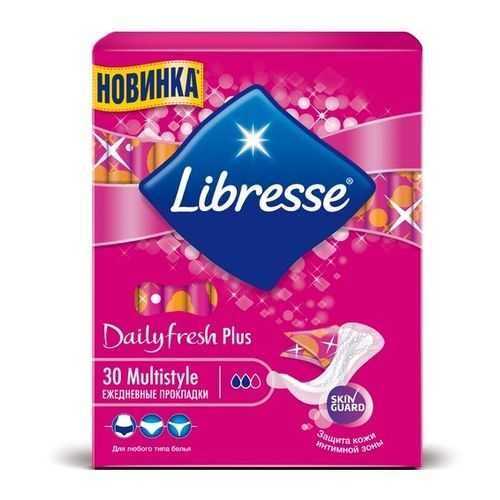 LIBRESSE ПРОКЛАДКИ ЕЖЕДН DAILYFRESH МУЛЬТИСТАЙЛ ПРОКЛАДКИ ЖЕНСКИЕ ГИГИЕНИЧЕСКИЕ ЕЖЕДНЕВНЫЕ №30