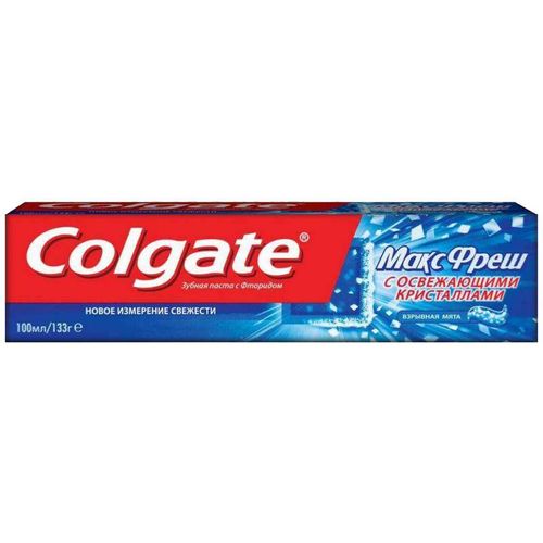 COLGATE ЗУБН ПАСТА МАКС ФРЕШ ВЗРЫВНАЯ МЯТА ЗУБНАЯ ПАСТА ОСВЕЖАЮЩАЯ 100 МЛ №1