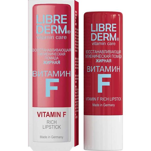 LIBREDERM ВИТАМИН F ПОМАДА ВОССТАНАВ/ЖИРНАЯ ПОМАДА ГИГИЕНИЧЕСКАЯ  4 Г №1