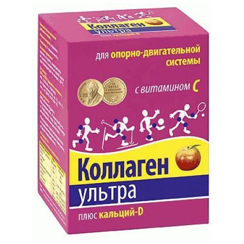 КОЛЛАГЕН УЛЬТРА ПЛЮС КАЛЬЦИЙ-D ПОРОШОК ДЛЯ ПРИГОТОВЛЕНИЯ РАСТВОРА ДЛЯ ПРИЕМА ВНУТРЬ [ЯБЛОЧНЫЙ]  8 Г №30