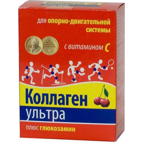 КОЛЛАГЕН УЛЬТРА ПЛЮС ГЛЮКОЗАМИН ПОРОШОК ДЛЯ ПРИГОТОВЛЕНИЯ РАСТВОРА ДЛЯ ПРИЕМА ВНУТРЬ  8 Г №30