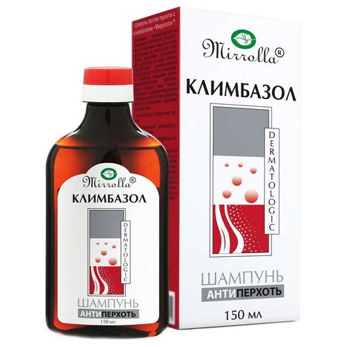 МИРРОЛЛА ШАМПУНЬ ОТ ПЕРХОТИ С КЛИМБАЗОЛОМ ШАМПУНЬ 2% 150 МЛ №1