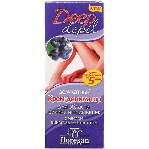 ФЛОРЕСАН DEEP DEPIL КРЕМ-ДЕПИЛЯТОР Д/ОБЛАСТИ БИКИНИ/ПОДМЫШЕК (Ф-169) КОСМЕТИЧЕСКИЙ КРЕМ 50 МЛ №1