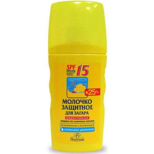 ФЛОРЕСАН СОЛН СЕРИЯ МОЛОЧКО ЗАЩИТНОЕ Д/ЗАГАРА SPF15 (Ф-104) КОСМЕТИЧЕСКОЕ МОЛОЧКО 125 МЛ №1