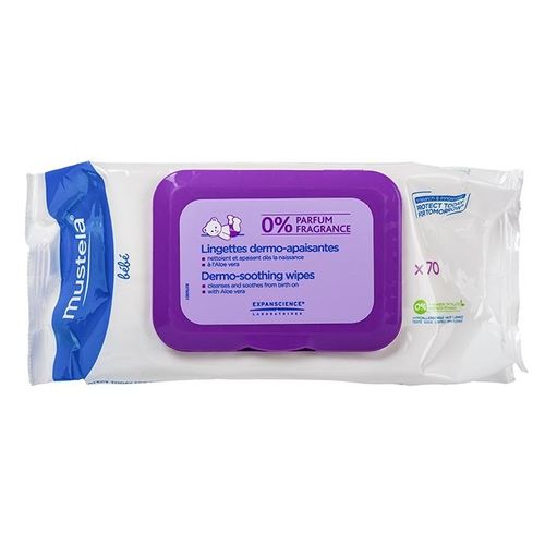 MUSTELA BEBE САЛФЕТКИ ОЧИЩАЮЩИЕ УСПОКАИВАЮЩИЕ САЛФЕТКИ ВЛАЖНЫЕ ДЕТСКИЕ    №70