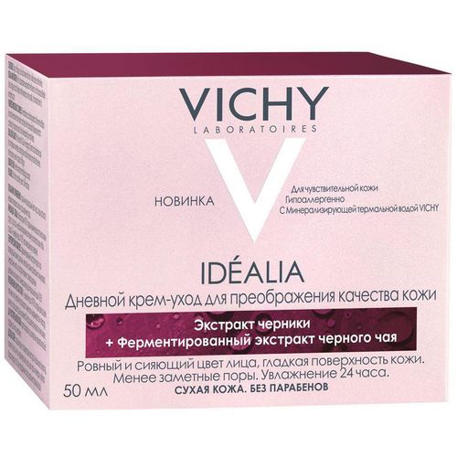 VICHY IDEALIA КРЕМ-УХОД Д/СУХ КОЖИ ДНЕВНОЙ КОСМЕТИЧЕСКИЙ КРЕМ  50 МЛ №1