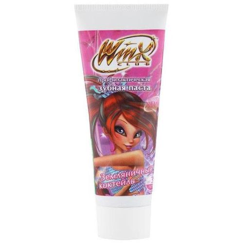 LONGA VITA ЗУБ ПАСТА WINX ЗЕМЛЯНИЧНЫЙ КОКТЕЙЛЬ ЗУБНАЯ ПАСТА ДЕТСКАЯ 78 Г №1