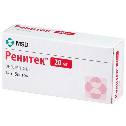 РЕНИТЕК ТАБЛЕТКИ 20 МГ №14