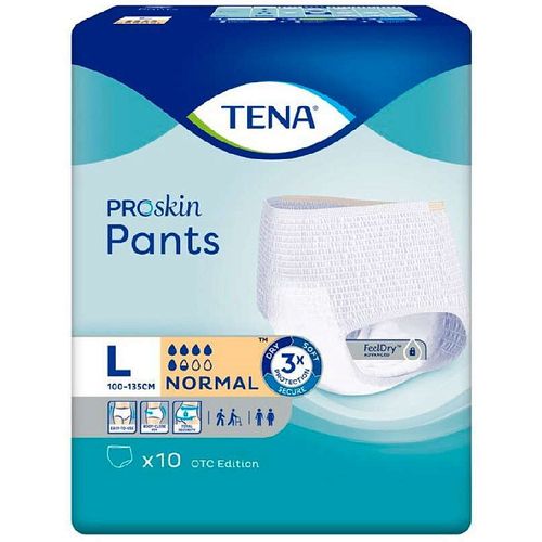 TENA PANTS NORMAL ПОДГУЗНИКИ-ТРУСЫ Д/ВЗР L ПОДГУЗНИКИ-ТРУСЫ УРОЛОГИЧЕСКИЕ   №10