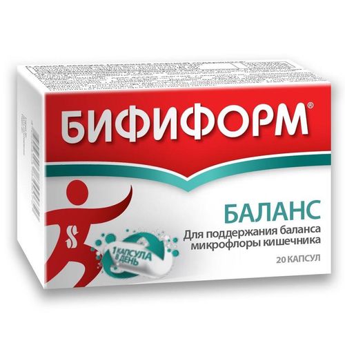 БИФИФОРМ БАЛАНС КАПСУЛЫ  375 МГ №20