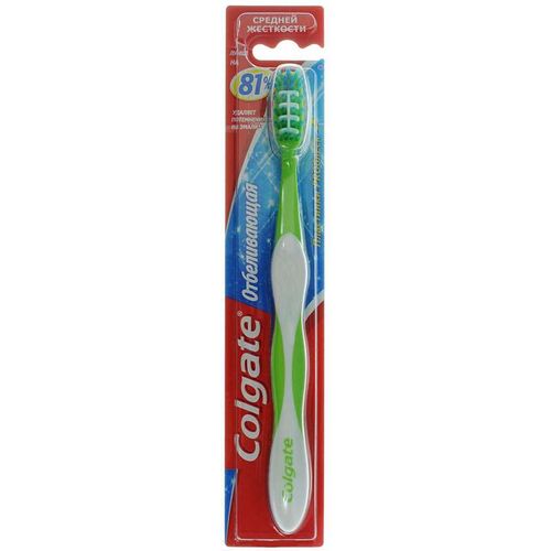 COLGATE ЗУБН ЩЕТКА ОТБЕЛИВАЮЩАЯ СРЕДН ЗУБНАЯ ЩЕТКА   №1