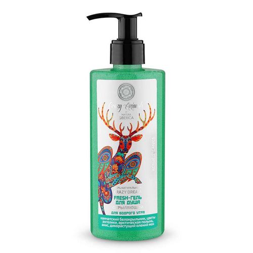 NATURA SIBERICA CRAZY ANIMALS FRESH-ГЕЛЬ ДЛЯ ДУША ОКРЫЛЯЮЩИЙ ДЛЯ БОДРОГО УТРА ГЕЛЬ ДЛЯ ДУША 300 МЛ №1