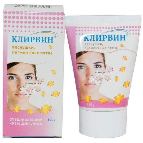 КЛИРВИН КРЕМ (ПЯТНА ШРАМЫ НА КОЖЕ) КОСМЕТИЧЕСКИЙ КРЕМ 100 МЛ №1