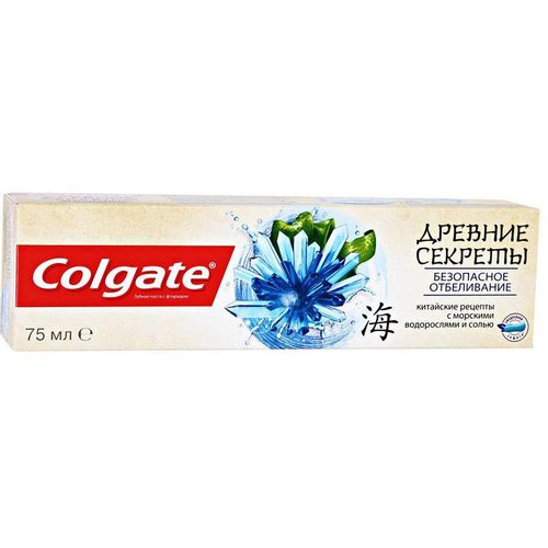 COLGATE ЗУБН ПАСТА ДРЕВНИЕ СЕКРЕТЫ БЕЗОПАСНОЕ ОТБЕЛИВАНИЕ ЗУБНАЯ ПАСТА ОТБЕЛИВАЮЩАЯ 75 МЛ №1
