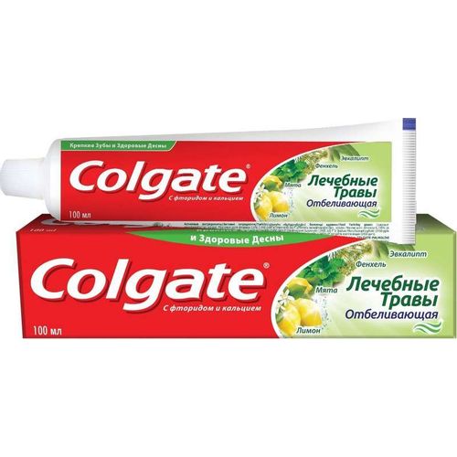 COLGATE ЗУБН ПАСТА ЛЕЧЕБН ТРАВЫ ОТБЕЛИВ ЗУБНАЯ ПАСТА ОТБЕЛИВАЮЩАЯ 100 МЛ №1